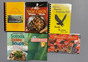 Lot of 6 Hawaii Cookbooks local Hawaiian Recipes Lot A - Imagen 1 de 22