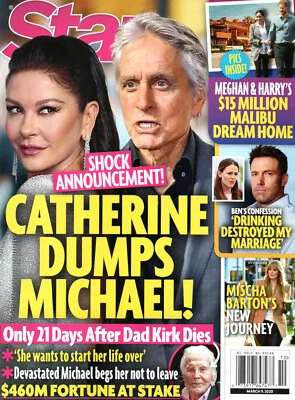 Star Magazine March 9 2020 Catherine Zeta-Jones Michael Douglas Ben Affleck - Image 1 of 3
