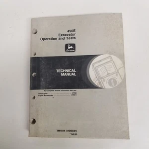 Original John Deere 490E Bagger Betrieb und Prüfung Technisches Handbuch TM1504 - Bild 1 von 6