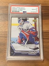 2005-06 Upper Deck Rookie Class Henrik Lundqvist #3 PSA 10 Gem Mint Rookie RC
