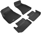 3D Maxpider Kagu 1St And 2Nd Row Floormats Black For 15-22 Dodge Challenger Rwd