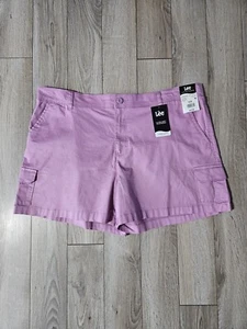 Pantaloncini cargo da donna Lee taglia 22M vita morbida nuovi con etichette $22,98 - Foto 1 di 12