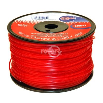 Red Round Trimmer Line .080 (1lb Spool) for String Trimmer, Weed Wackers / 3518 - Image 1 of 2
