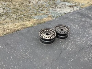 2 thirteen inch G.M. steel wheels - Picture 1 of 3