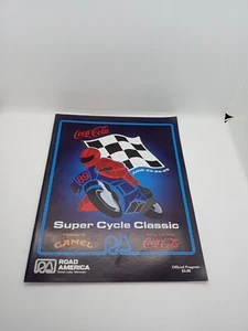 Vintage June 1989 Super Cycle Classic Coca Cola Camel Official Program Fc1 - Picture 1 of 9