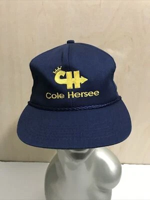 Sombrero Cole Hersee CH Logo Cuerda Hecho en EE. UU. Ajustable Camionero Gorra de Béisbol Agricultura Foto 1 de 4