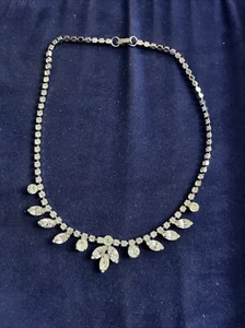 Vintage Weiss Diamond Necklace  - Picture 1 of 7