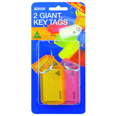 KEVRON ID30 Giant Tags Blister Pack 2 Pcs   - Assorted Colours • 6.29£