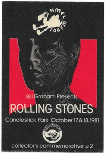 ROLLING STONES KMEL Rainbow RECORDS 3 1/4" X 4 3/4" CARD - Picture 1 of 2