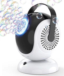 Automatic Bubble Machine, 360° Oscillation, LED Light, Bubbles Blower, Kids, Tod - Picture 1 of 12