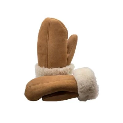 Guantes de invierno de piel de oveja genuinos reales guantes de piel de oveja unisex S-3XL Foto 1 de 4