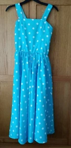 50's Polka Dot Circle Dress and Petticoat - Picture 1 of 7