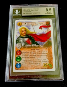 RHAEGAR Targaryen Rookie GAME OF THRONES Card RUBY FORD 2013 RARE BGS 8.5 - Picture 1 of 2