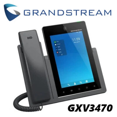 Grandstream GXV3470 Smart Video IP Vertical Touch Screen Desk Phone Android 11 - Image 1 of 4