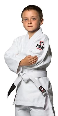 Fuji Kids Youth Childrens All Around Brazilian Jiu Jitsu Gi Jiu-Jitsu BJJ  White - Image 1 of 4
