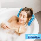 Soothing Gel Bath Pillow Head & Neck Support Relaxation Soft Cool Touch Beads