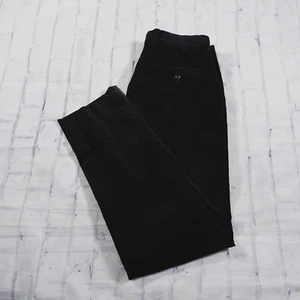 Linea Naturale Black Flat Front Cotton Corduroy Chinos Mens Pants 34x33 - Picture 1 of 8