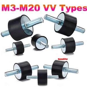 M3-M20 Male / Male Anti Vibration Rubber Buffer Mount Car Bobbin Isolator Damper - Picture 1 of 21