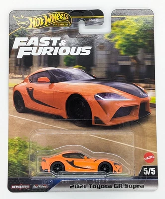 HOTWHEELS PREMIUM 2021 TOYOTA GR SUPRA БЫСТРЫЙ И ЯРОСТНЫЙ F9 БЫСТРАЯ САГА 5/5 НОВЫЙ В КОРОБКЕ - Изображение 1 из 2
