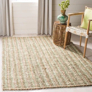 Natural Fiber Collection Accent Rug - 2'6" x 4', Sage & Natural, Handmade Chu... - Picture 1 of 5