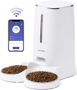 FUKUMARU Comedero Gato Automatico Wifi, 4L Dispensador Comida Para Perro/Gato Co - Imagen 1 de 12