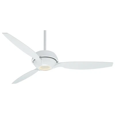 CASABLANCA 60” Snow White Ceiling Fan LED Light Kit Remote FACTORY RECONDITIONED - Image 1 of 4