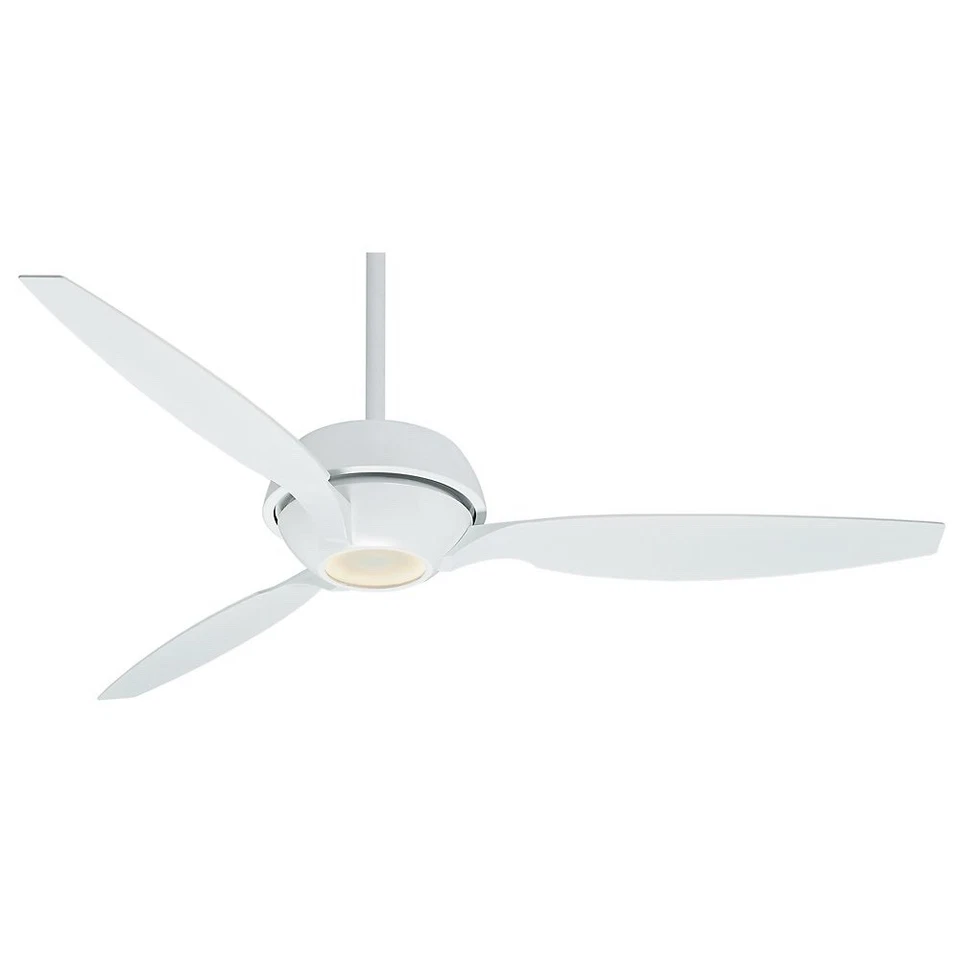CASABLANCA 60” Snow White Ceiling Fan LED Light Kit Remote FACTORY RECONDITIONED - Image 1 of 4