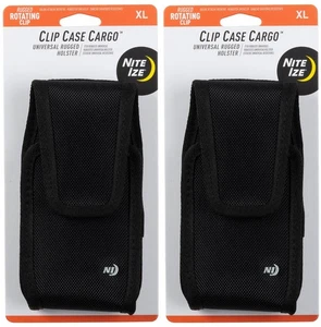 Nite Ize Clip Case Cargo Universal Rugged Holster, XL - Black (2-Pack) - Picture 1 of 10