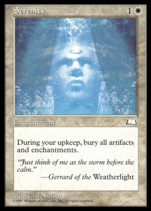 MTG Weatherlight Serenity Black Border NM - Exact Card Shown - Picture 1 of 2