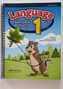 Abeka Language 1 Seatwork Text Teacher Key - Fourth Edition 2015 - Picture 1 of 4