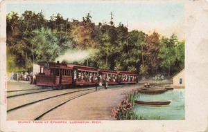 Michigan Depot Train RR Vintage Postcard - Picture 1 of 2