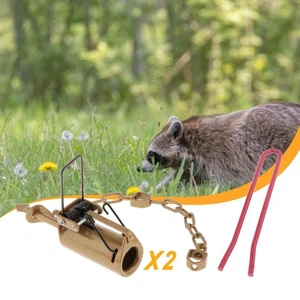 2Pcs Dog Proofs with A Strong Coil Spring Portable for Outdoor Farm Backyard - Picture 1 of 7