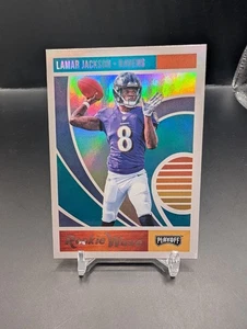 2018 Panini Playoff - Rookie Wave Lamar Jackson #7 (RC) Ravens - Picture 1 of 2