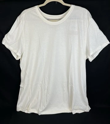 Camiseta blanca de manga corta The North Face Mountain Essentials para mujer terreno XL, 2XL Foto 1 de 4