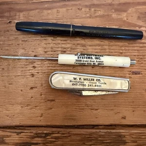 Lot of Vtg Advertising~Mini Pocket Screwdriver-Pen-knife: EPOCH SOFTWARE-NY SASH - Picture 1 of 12