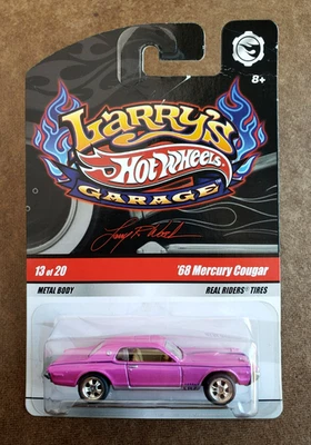 2009 Hot Wheel '68 MERUCRY COUGAR Pink Larry's Garage 1:64 RR LW's INITIALS VHTF - Image 1 of 4