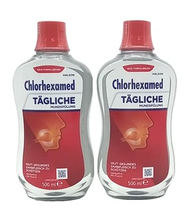 CHLORHEXAMED tägliche Mundspülung 0,06% gesundes Zahnfleisch 2x 500ml 16393823 - Bild 1 von 3