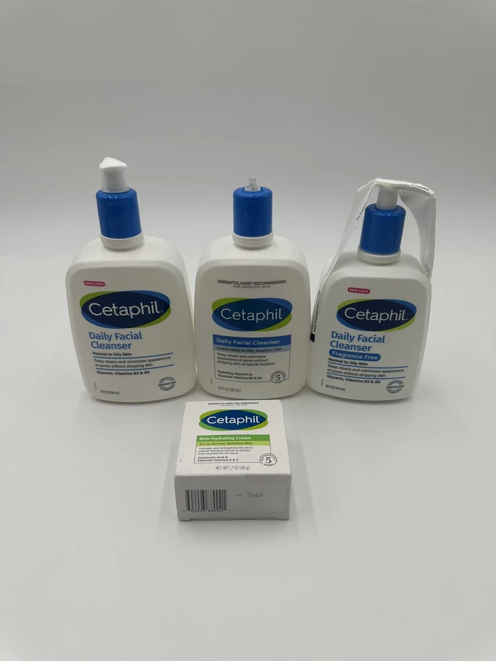 Cetaphil Daily Facial Cleanser Face Wash 20 oz with pumps