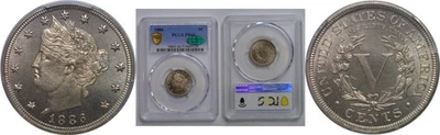 1886 Liberty Nickel   PCGS PR-66  CAC - Image 1 of 3