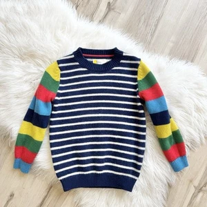 Boden Kids Boys Colorblock Rainbow Sweater 4-5 Yr - Picture 1 of 3