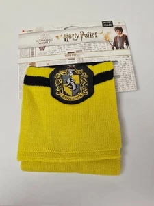 Harry Potter Bufanda Amarilla Hufflepuff Casa Parche Cosplay Tejido Disfraz *NUEVO - Imagen 1 de 2