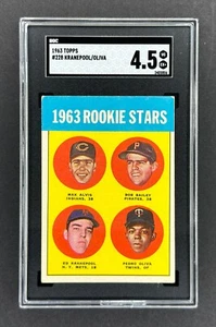 1963 Topps #228 Tony Oliva RC (Twins)    SGC 4.5 VG/EX+    ROOKIE!    HOF! - Picture 1 of 2