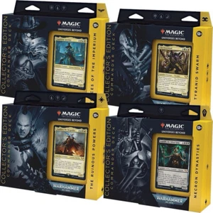 Magic The Gathering Universes Warhammer 40K Commander Deck Edición Coleccionista Juego de 4 Estuche - Imagen 1 de 1