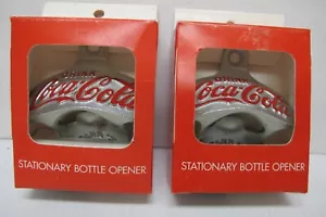 2 Vintage Stationary Coca-Cola Coke Bottle Openers In Box~Starr "X"~Brown Co~NOS - Picture 1 of 8