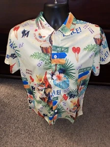 Miami Marlins Billy’s Birthday Tropical Button Up Shirt Giveaway Size Youth XL - Picture 1 of 6