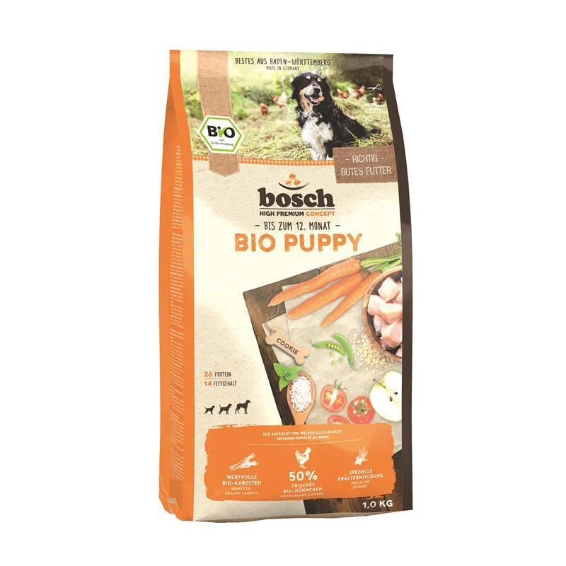 Bosch 1kg Bio Puppy Hühnchen & Karotten Hundefutter Trockenfutter - Bild 1 von 1