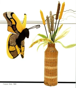 Joyous Patches of Joy Butterfly & Cattails Doll Pattern Soft Sculpture Folk - Picture 1 of 2