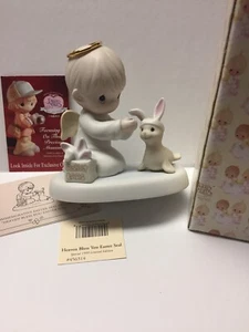 Enesco PRECIOUS MOMENT - Heaven Bless You Easter Seals -limited edition - Picture 1 of 7