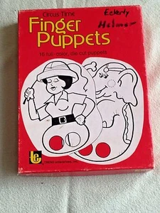 Vintage TREND Circus Time Fingerpuppen 70er Jahre gestanzt Farbe  - Bild 1 von 7