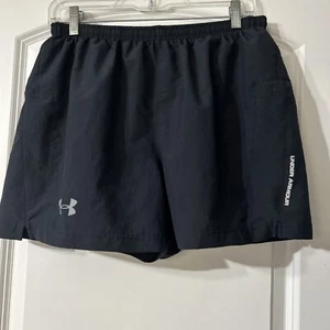 Under Armour Shorts Damen Medium schwarz lockere Passform Wärmeausrüstung gefüttert Training Fitnessstudio - Bild 1 von 5